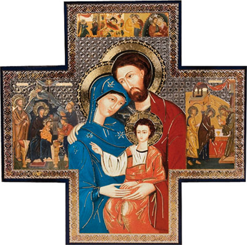 Picture of Cbc Cross Icon Holy Family 3393