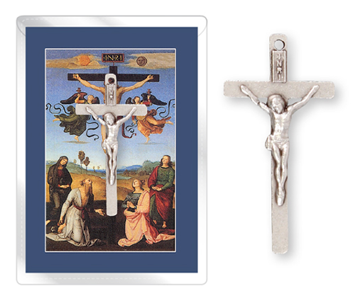 Picture of Cbc Metal Crucifix Necklace 1.25in 1420