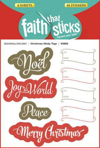 Picture of Christmas Sticky Tags - Faith That Sticks Stickers