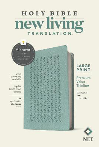 Picture of Nlt Large Print Premium Value Thinline Bible, Filament