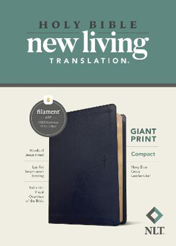 Picture of Nlt Compact Giant Print Bible, Filament Edition, Navy