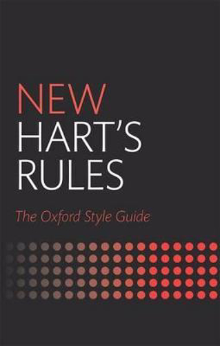 Picture of NEW HART'S RULES: THE OXFORD STYLE GUIDE