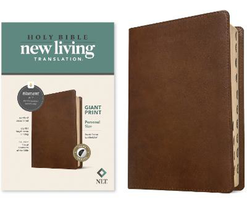 Picture of Nlt Personal Size Giant Print Bible, Filament Edition, Brown