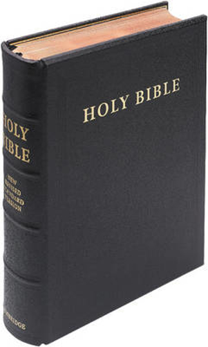 Picture of NRSV LECTERN BIBLE, BLACK GOATSKIN LEATHER OVER BOARDS, NR936:TB: ANGLICIZED EDITION