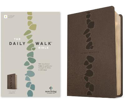 Picture of Nlt Daily Walk Bible (stepping Stones Dark Taupe)