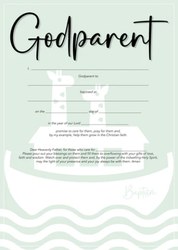 Picture of Km Godparent Cert 1131063