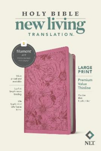 Picture of Nlt Large Print Premium Value Thinline Bible, Filament