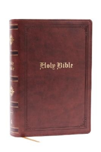 Picture of Nkjv Bible: Personal Size Giant Print, Brown Leathersoft, Holy Bible, Red Letter, Comfort Print: New King James Version