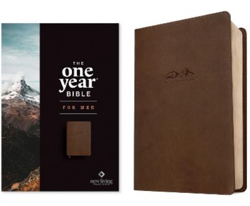 Picture of Nlt The One Year Bible For Men, Rustic Brown